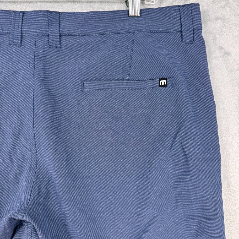 Travis Mathew Salem Slim Tech Shorts Mens 38 Navy Blue Chino Golf Performance - Picture 5 of 10
